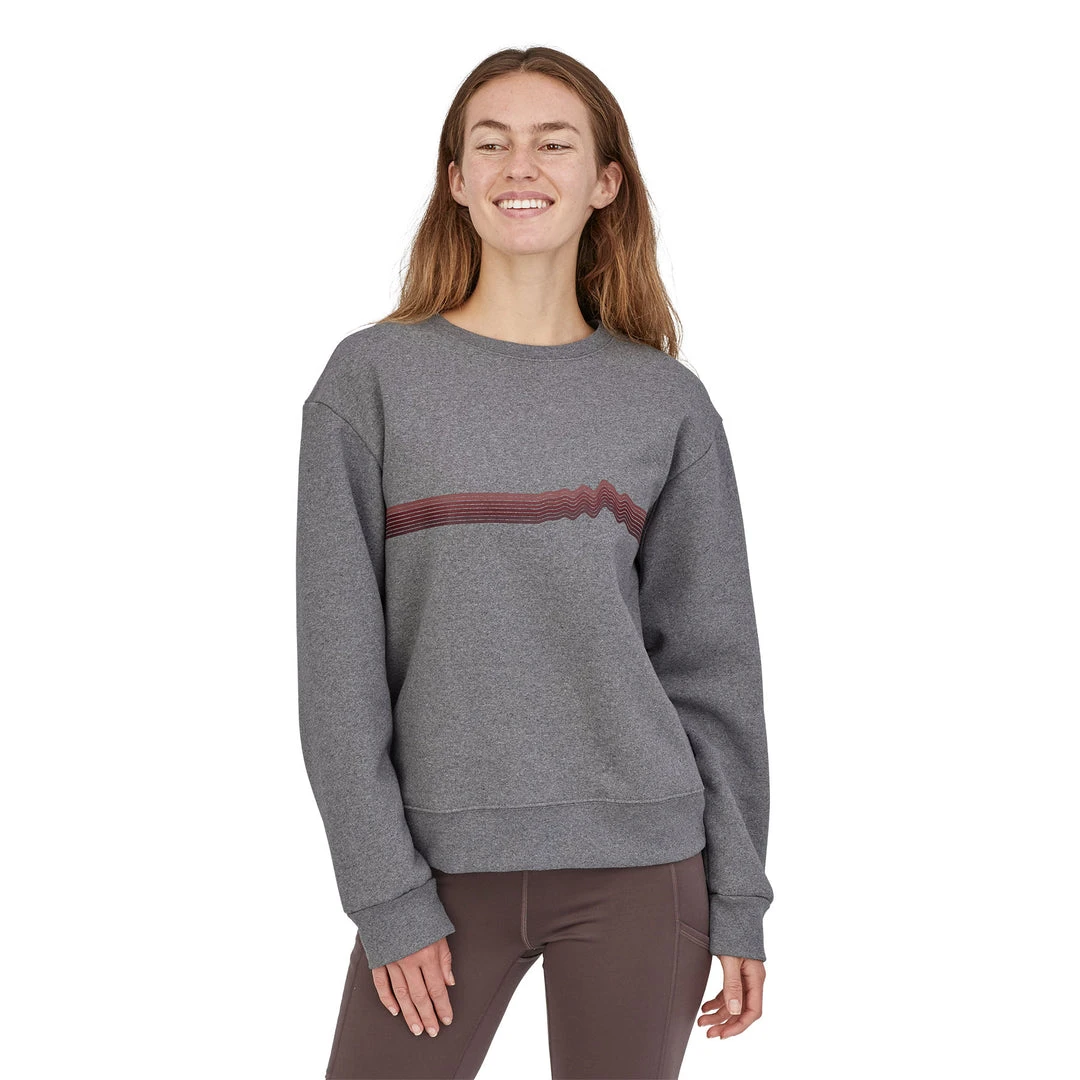 Patagonia Women's Ridge Rise Stripe Uprisal Crew Sweatshirt - Fall 2021 4 Patagonia Women's Ridge Rise Stripe Uprisal Crew Sweatshirt - Fall 2021